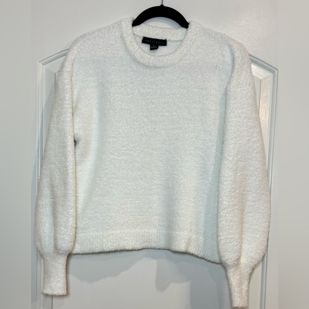 Sanctuary Soft Cream Crew Neck Sweater